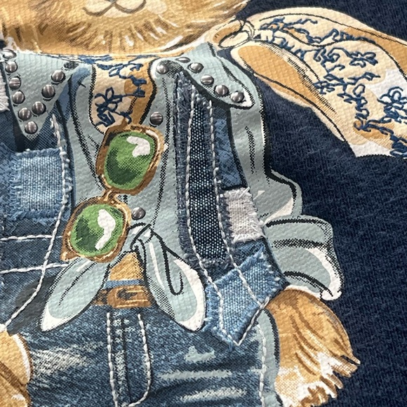Polo Ralph Lauren Polo Bear Cotton-Blend Sweatshirt Sz XS Color “Austin Blue” - Picture 3 of 14